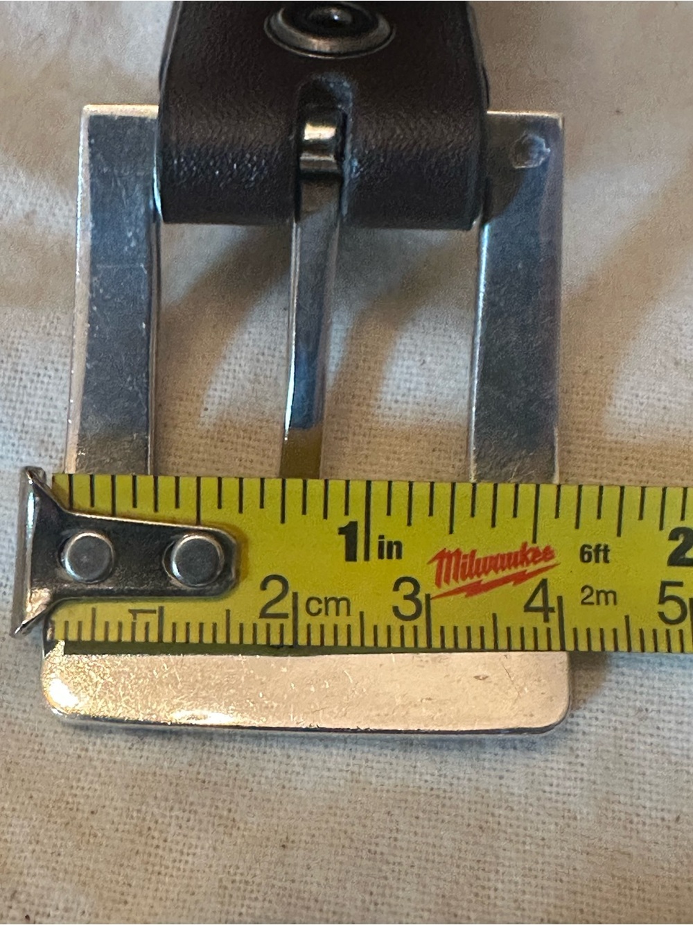 Vintage Taxco JS Mexico Sterling Silver Belt Buckle With 1” Thin Leather Belt - Picture 5 of 14